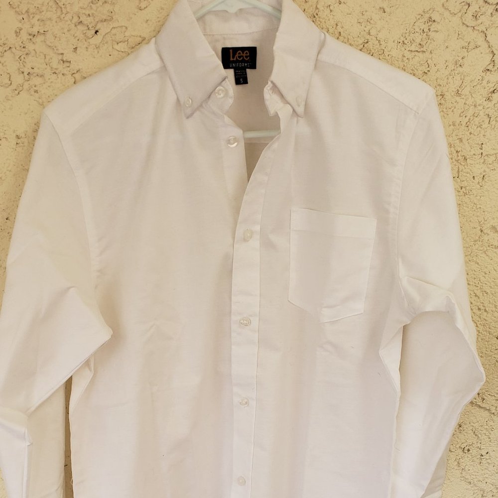 Lee Uniforms Men's Long Sleeve Oxford Shirt, Small